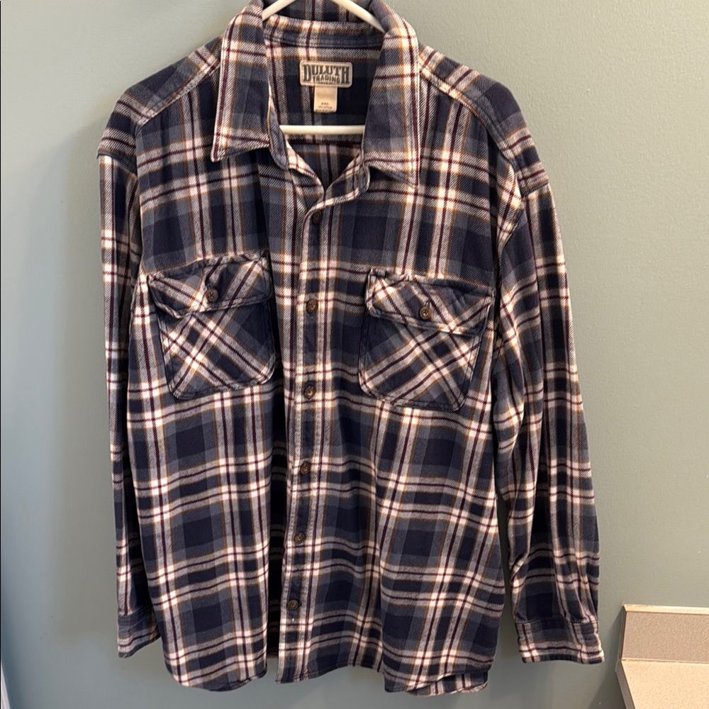 Duluth Navy Plaid Flannel Shirt